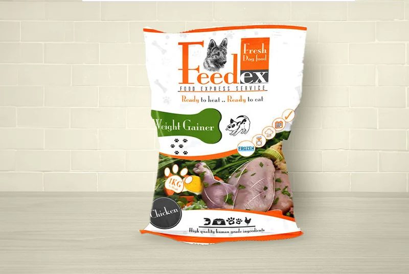 dog food product label packaging design-giraffe-eg
